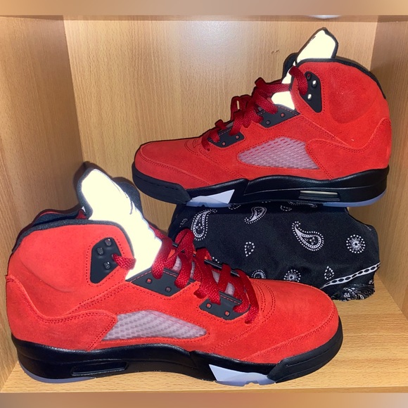 Men’s Size 9.5 Air Jordan 5 “ Raging Bull Red “ Retros For Sale NWB! - Picture 3 of 9